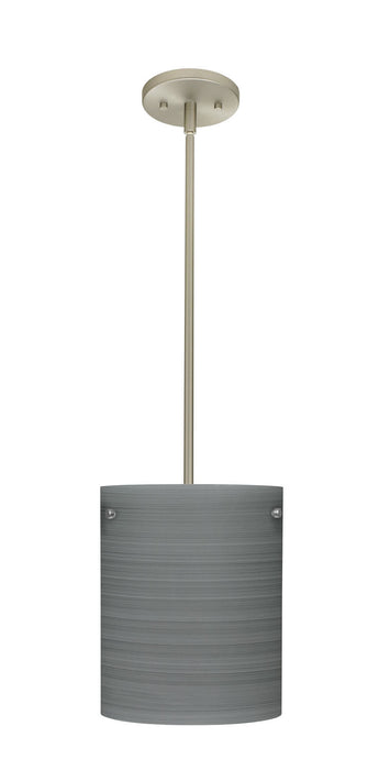 Besa 1TT-4006TN-SN One Light Pendant, Satin Nickel
