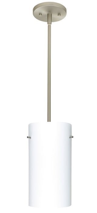 Besa 1TT-412007-SN One Light Pendant, Satin Nickel