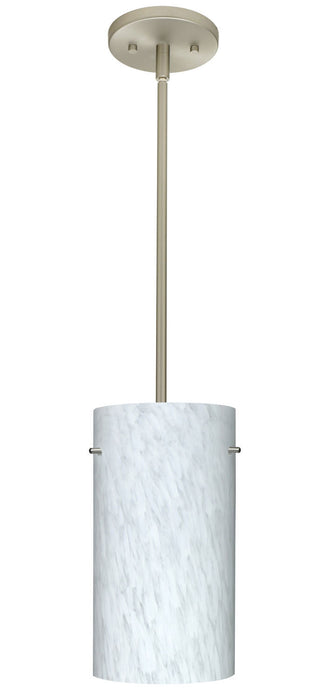 Besa 1TT-412019-SN One Light Pendant, Satin Nickel