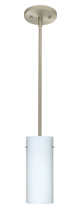 Besa 1TT-412307-SN One Light Pendant, Satin Nickel