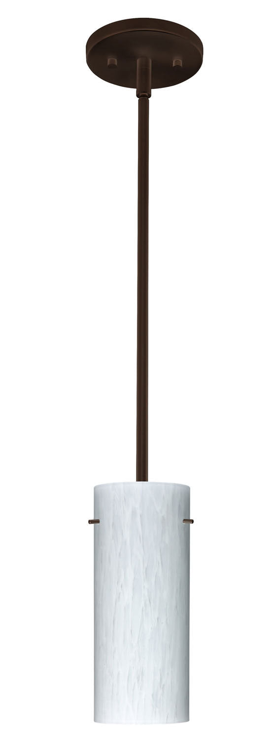 Besa 1TT-412319-BR One Light Pendant, Bronze
