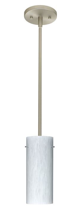 Besa 1TT-412319-SN One Light Pendant, Satin Nickel