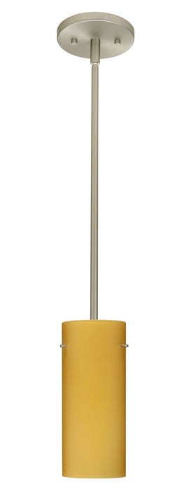 Besa 1TT-4123VM-SN One Light Pendant, Satin Nickel