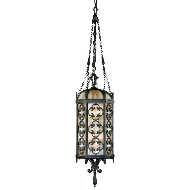 Fine Art 325282ST Four Light Outdoor Lantern, Black