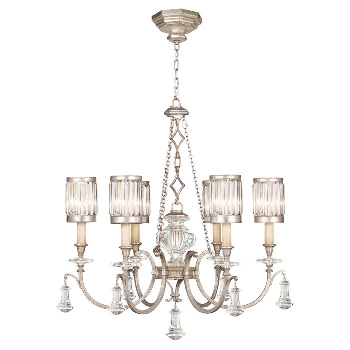 Fine Art 584240-2ST Six Light Chandelier, Silver