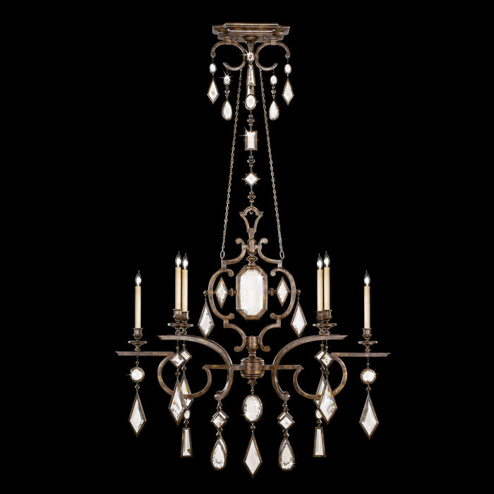 Fine Art 708940-3ST Six Light Chandelier, Bronze