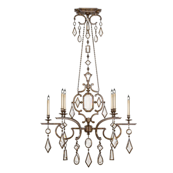 Fine Art 708940-3ST Six Light Chandelier, Bronze