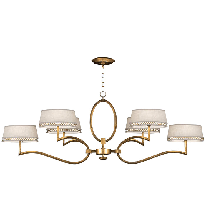 Fine Art 780040-2ST Six Light Chandelier, Gold