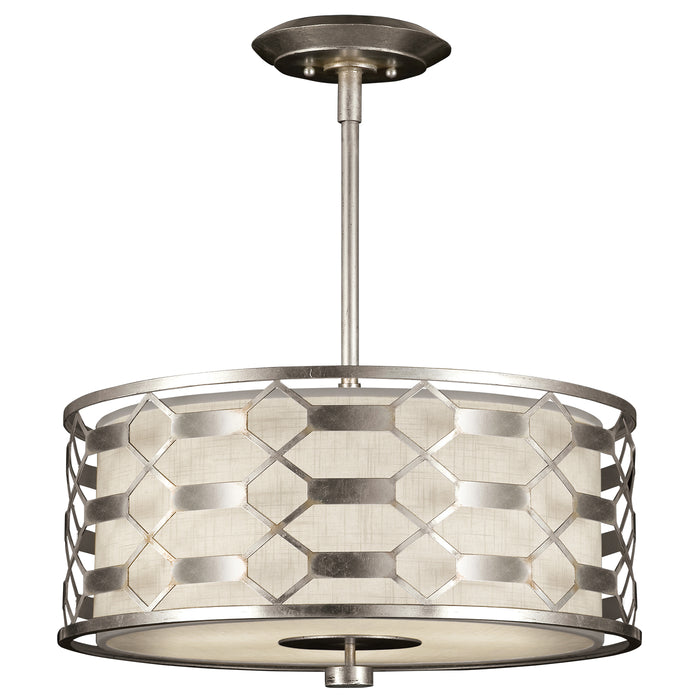 Fine Art 787540GU Three Light Pendant, Silver