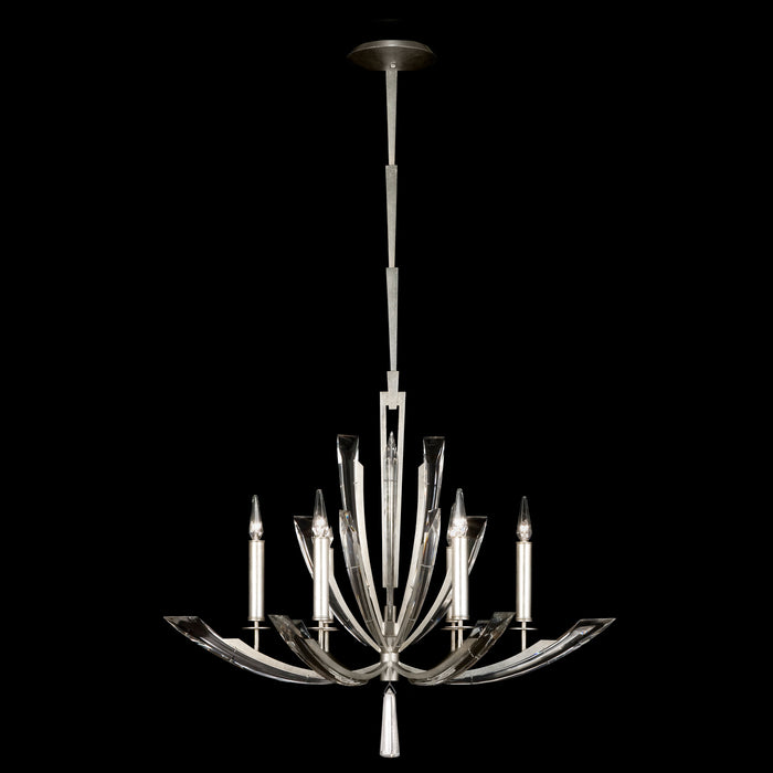 Fine Art 798040ST Six Light Chandelier, Silver