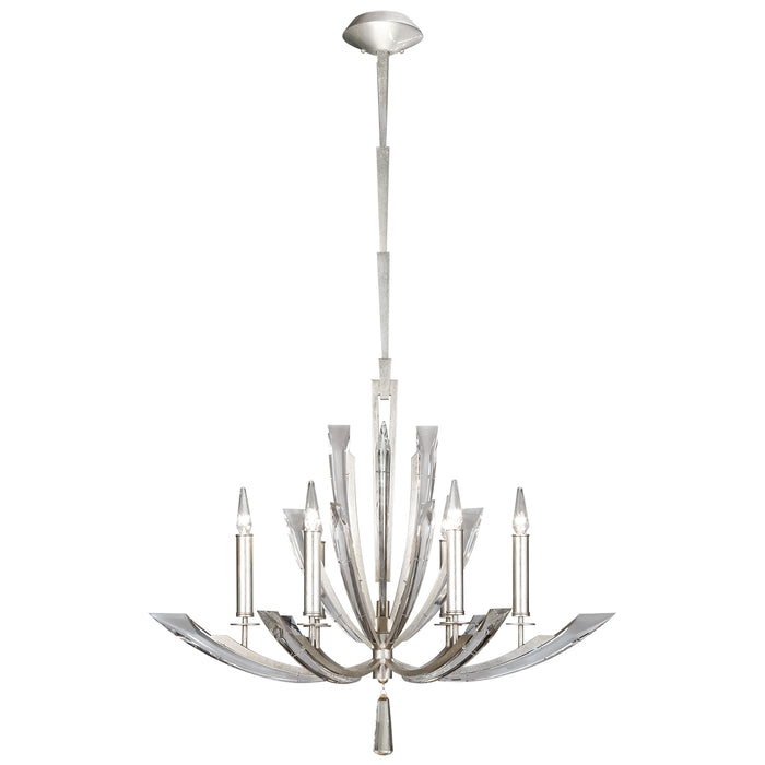 Fine Art 798040ST Six Light Chandelier, Silver