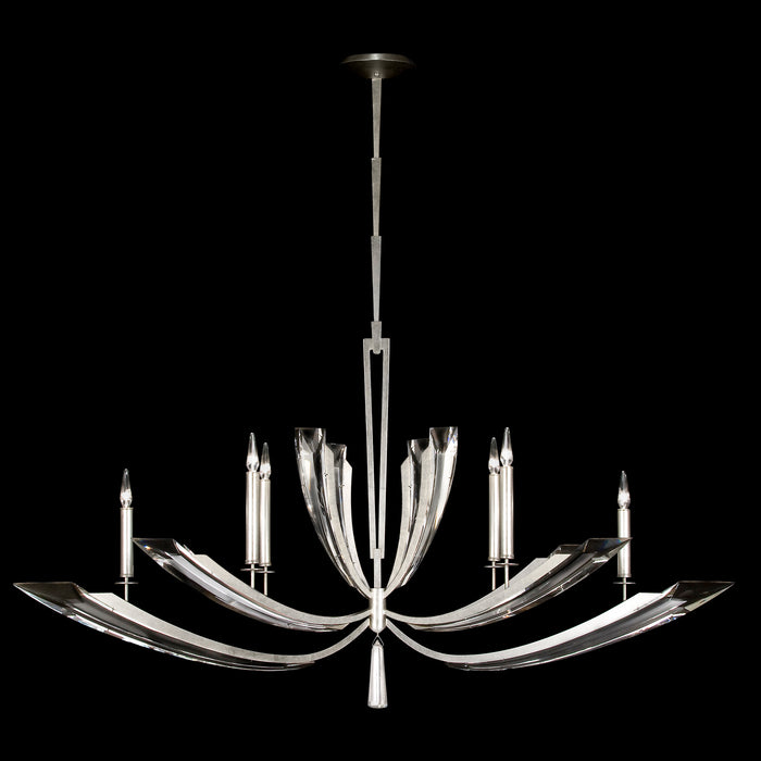 Fine Art 798140ST Six Light Chandelier, Silver