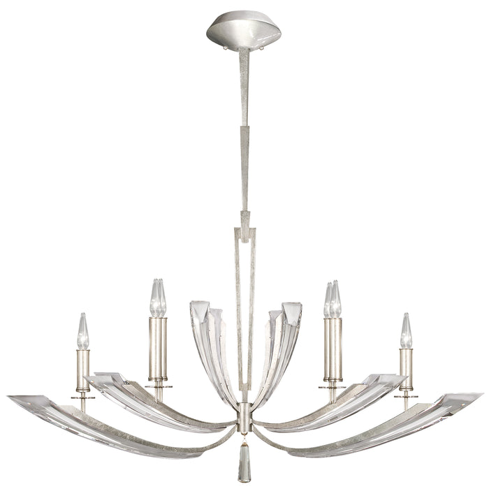 Fine Art 798140ST Six Light Chandelier, Silver