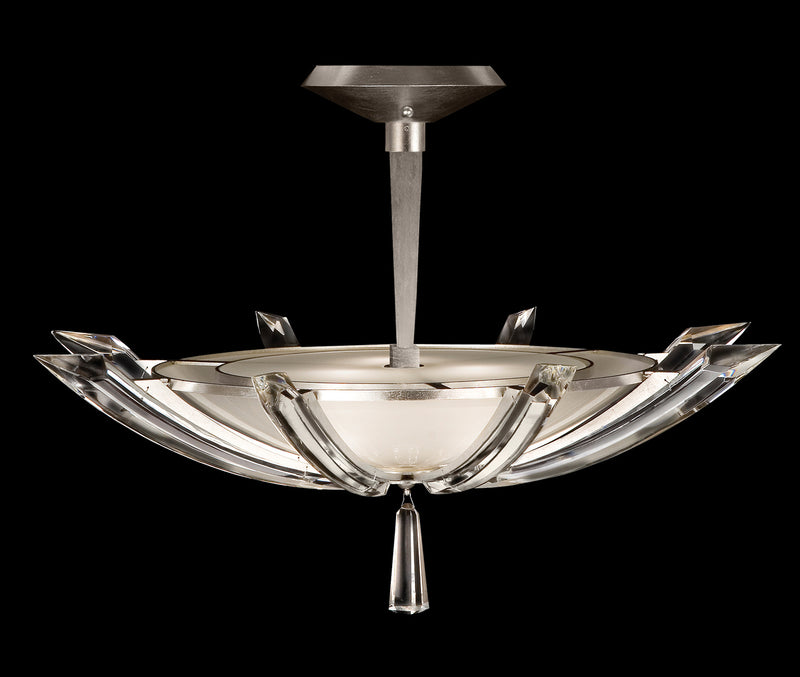 Fine Art 799040ST Three Light Pendant, Silver