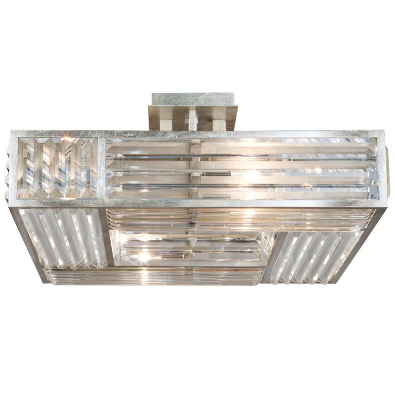 Fine Art 811640ST Four Light Semi-Flush Mount, Silver