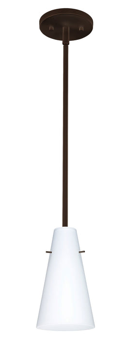 Besa 1TT-412407-BR One Light Pendant, Bronze