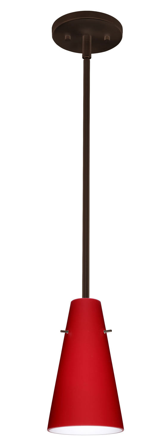 Besa 1TT-4124RM-BR One Light Pendant, Bronze