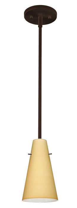 Besa 1TT-4124VM-BR One Light Pendant, Bronze