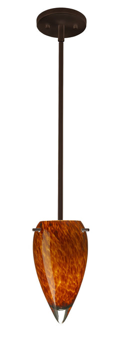 Besa 1TT-412518-BR One Light Pendant, Bronze