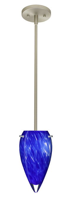 Besa 1TT-412586-SN One Light Pendant, Nickel