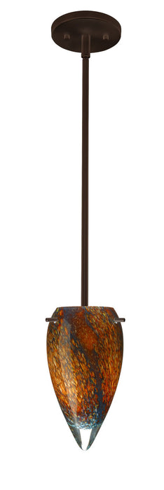 Besa 1TT-4125CE-BR One Light Pendant, Bronze