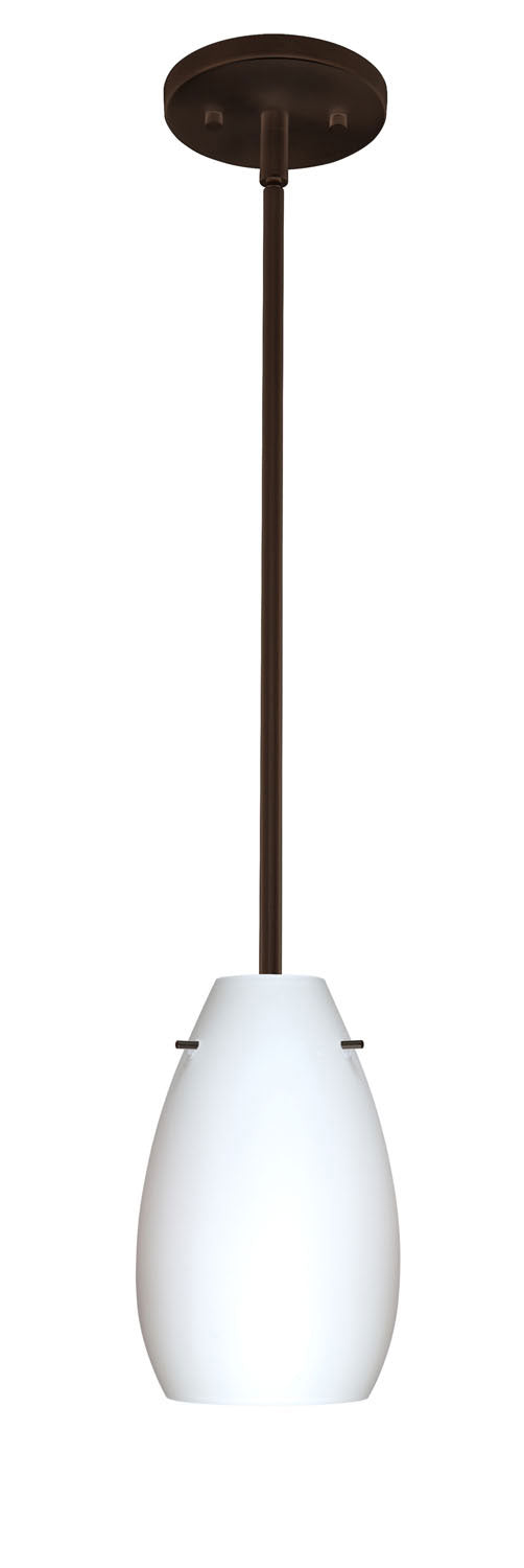 Besa 1TT-412607-BR One Light Pendant, Bronze