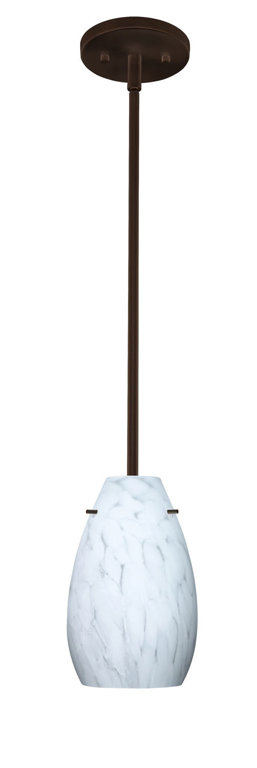 Besa 1TT-412619-BR One Light Pendant, Bronze