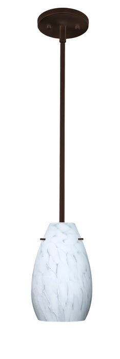 Besa 1TT-412619-BR One Light Pendant, Bronze