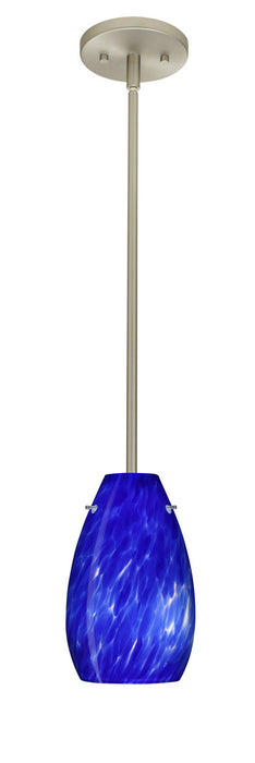 Besa 1TT-412686-SN One Light Pendant, Satin Nickel