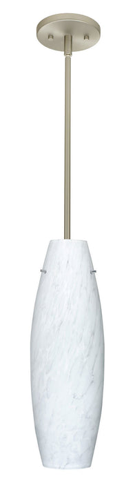 Besa 1TT-412719-SN One Light Pendant, Satin Nickel