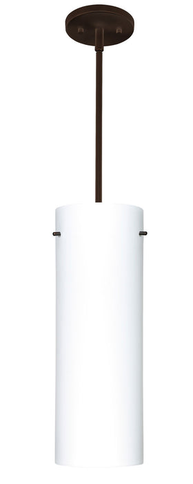 Besa 1TT-412807-BR One Light Pendant, Bronze