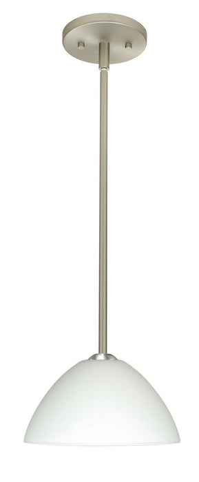 Besa 1TT-420107-SN One Light Pendant, Satin Nickel