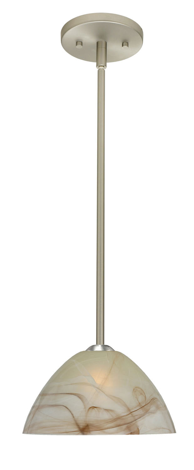 Besa 1TT-420183-SN One Light Pendant, Satin Nickel