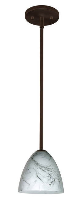 Besa 1TT-4470MG-BR One Light Pendant, Bronze