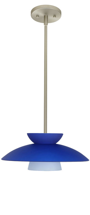 Besa 1TT-451323-SN One Light Pendant, Satin Nickel