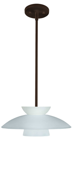 Besa 1TT-451325-BR One Light Pendant, Bronze