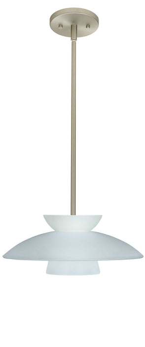 Besa 1TT-451325-SN One Light Pendant, Satin Nickel