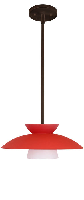 Besa 1TT-451331-BR One Light Pendant, Bronze