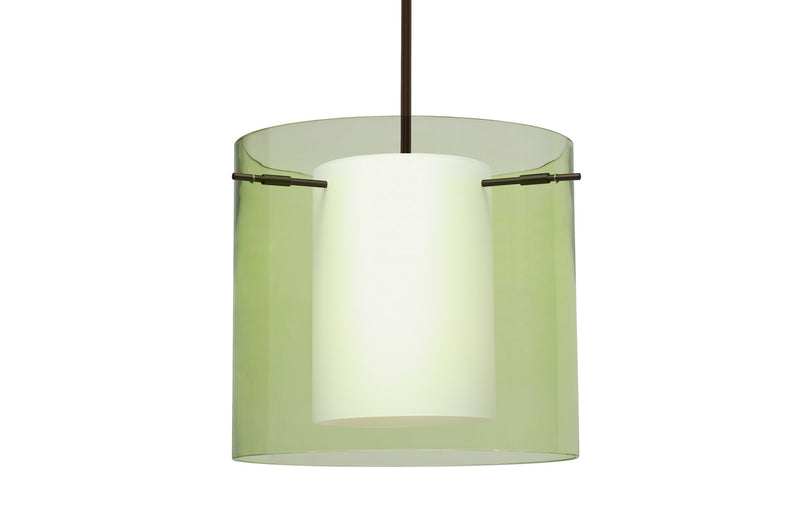 Besa 1TT-L18407-BR One Light Pendant, Bronze