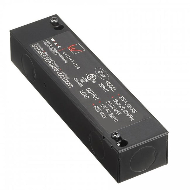W.A.C. Lighting EN-1260-RB2 Transformer, Black