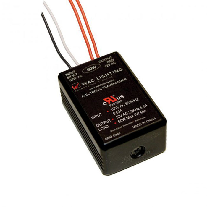 W.A.C. Lighting EN-1260-R-AR Transformer, Black
