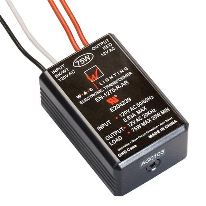 W.A.C. Lighting EN-1275-R-AR Transformer, Black