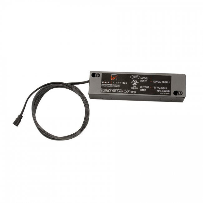 W.A.C. Lighting EN-24100-RB2-T Transformer, Black