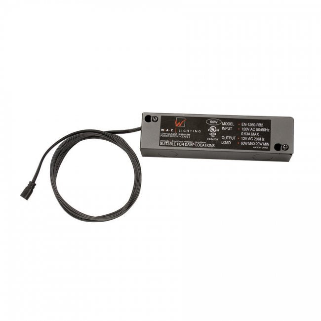 W.A.C. Lighting EN-2460-RB2-T Transformer, Black