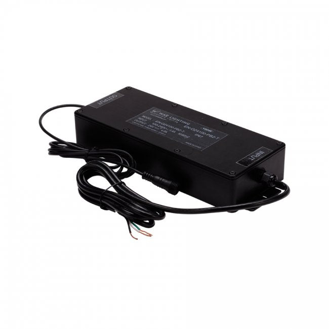 W.A.C. Lighting EN-O24100-RB2-T Remote Enclosed Electronic Transformer, Black