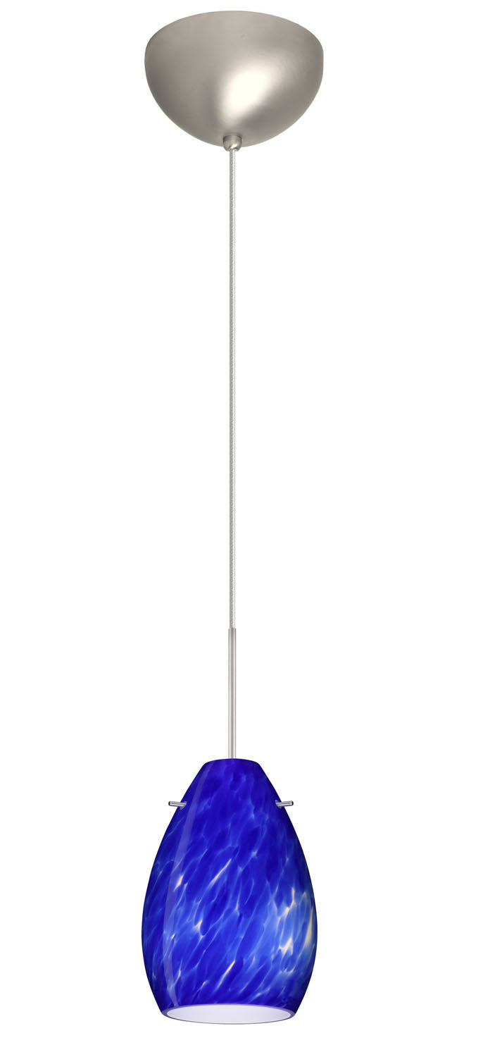 Besa 1XC-171386-SN One Light Pendant, Satin Nickel