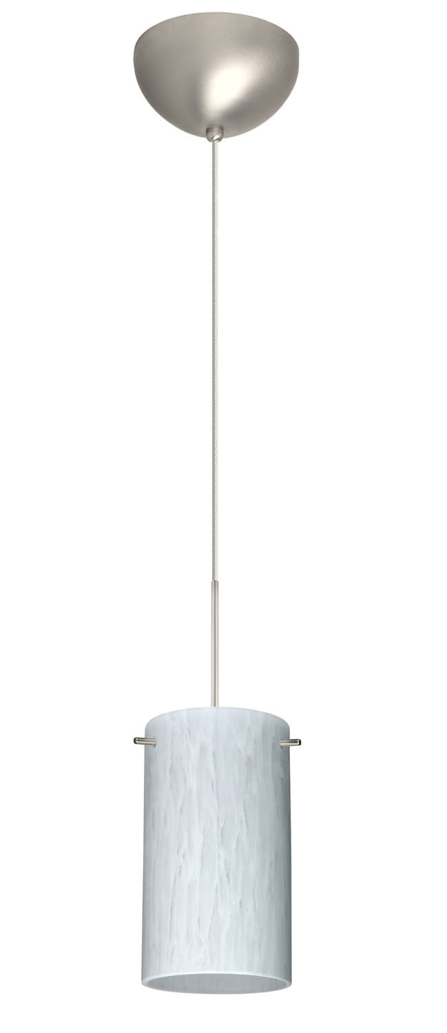 Besa 1XC-440419-SN One Light Pendant, Satin Nickel