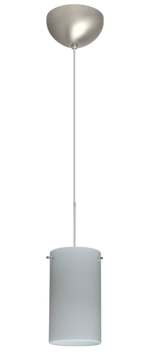 Besa 1XC-4404KR-SN One Light Pendant, Satin Nickel