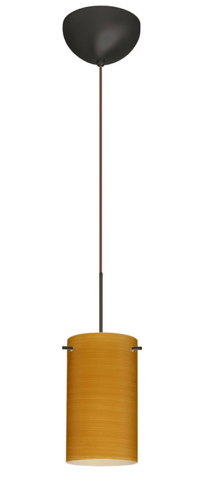 Besa 1XC-4404OK-BR One Light Pendant, Bronze