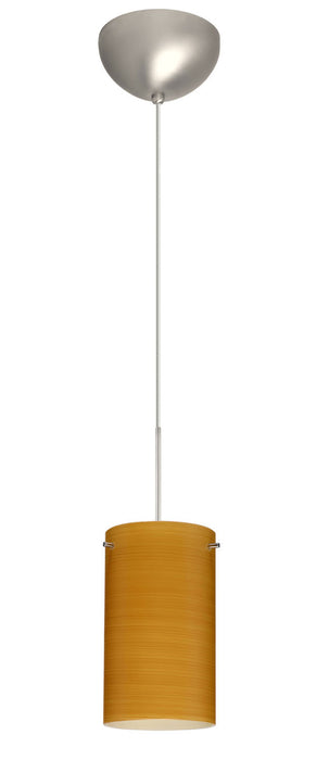 Besa 1XC-4404OK-SN One Light Pendant, Satin Nickel